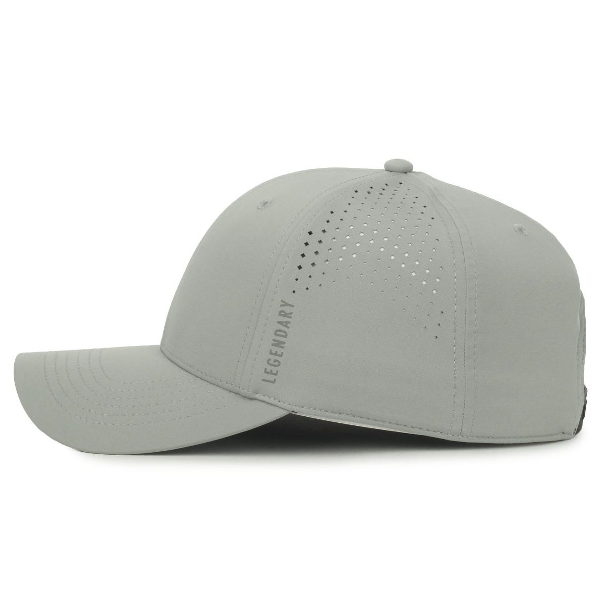 Legendary Headwear AXIS Perforated Low Crown Performance Cap - Grey