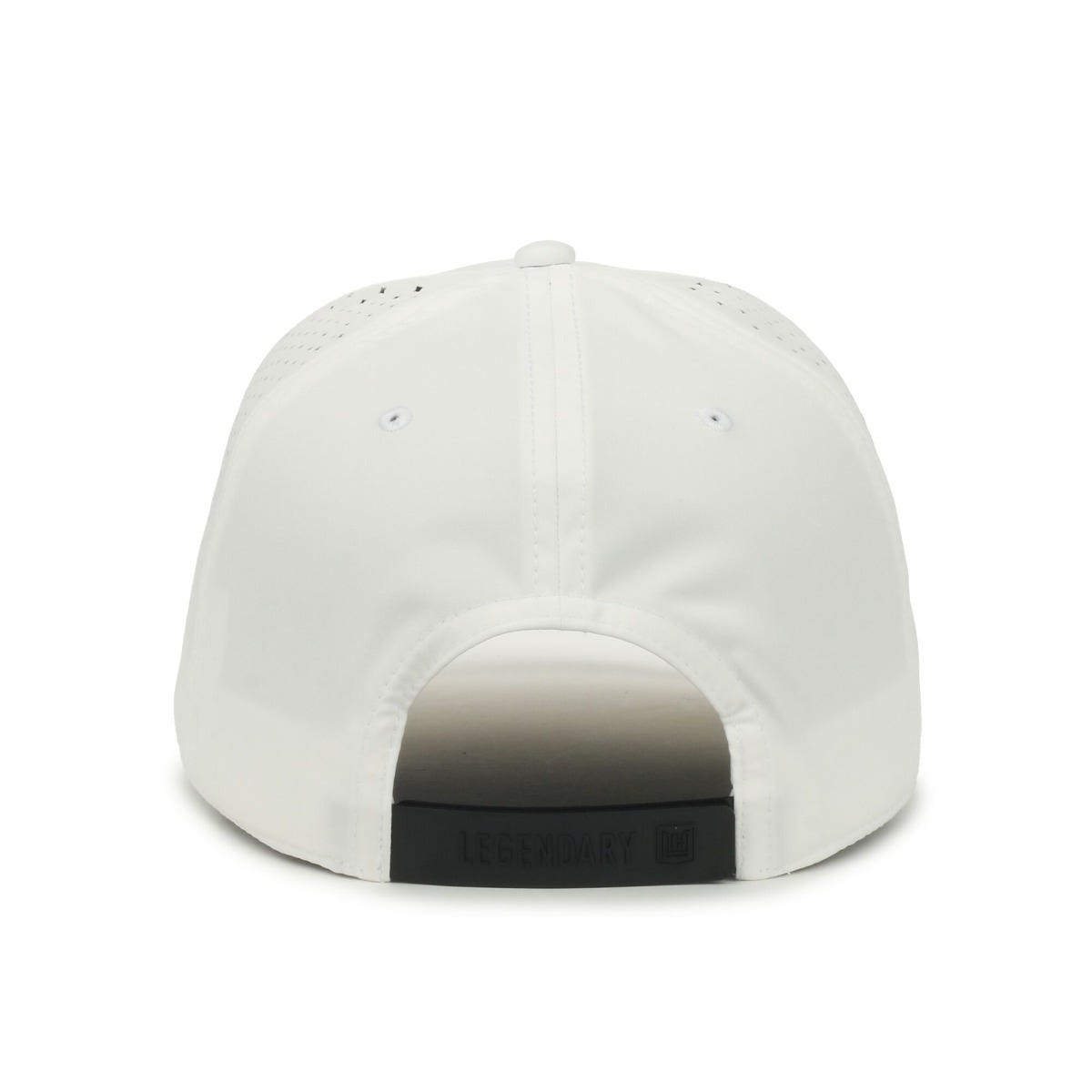 Legendary Headwear AXIS Perforated Low Crown Performance Cap - White