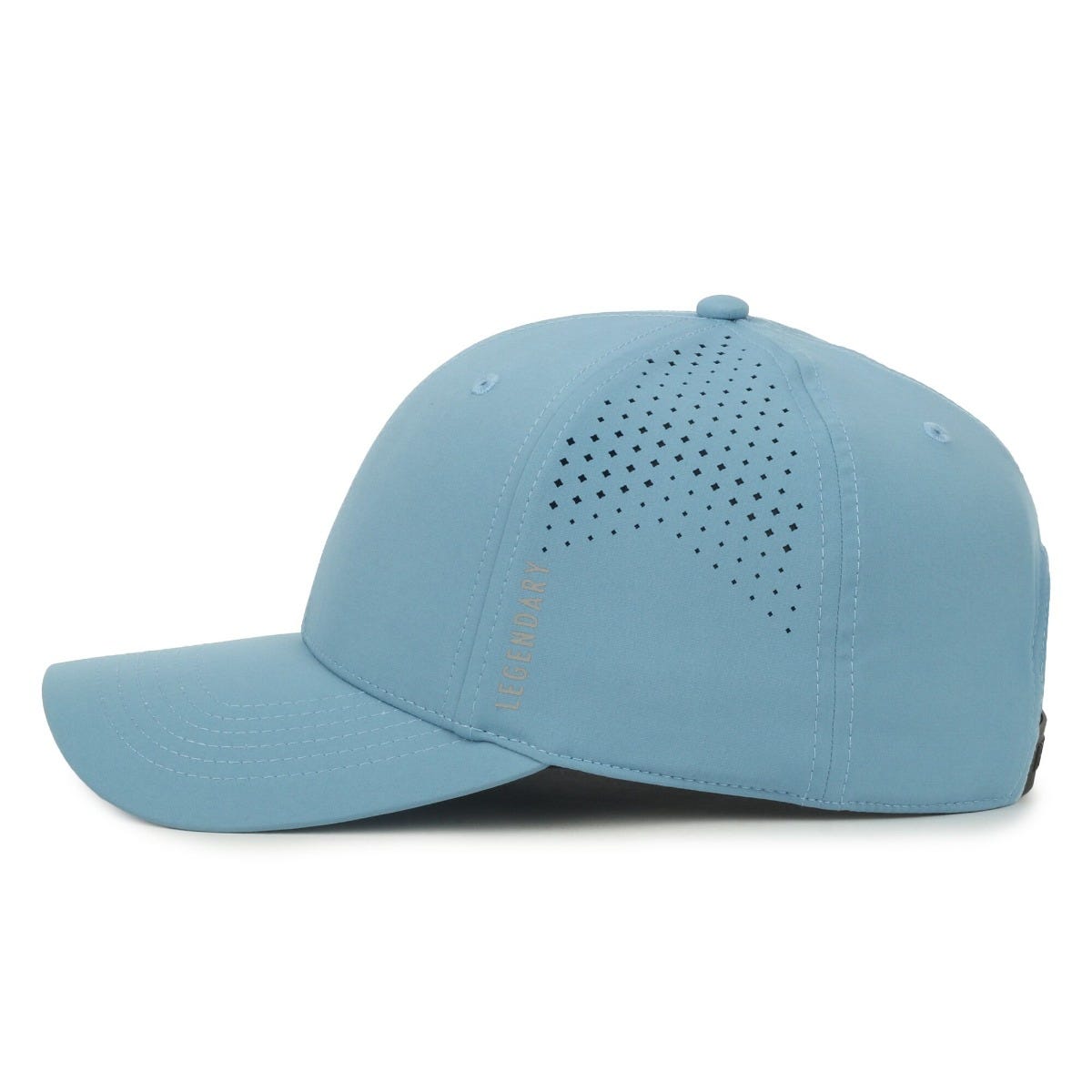 Legendary Headwear AXIS Perforated Low Crown Performance Cap - Light Blue