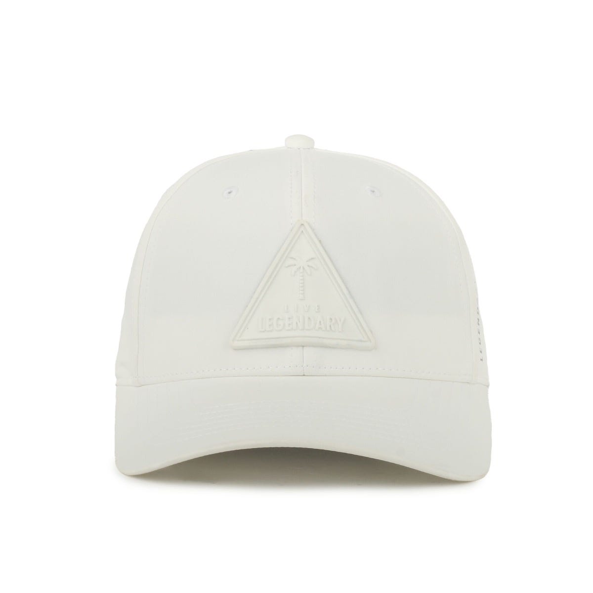 Legendary Headwear AXIS ISLAND Perforated Low Crown Performance Cap with Patch - White Patch/White