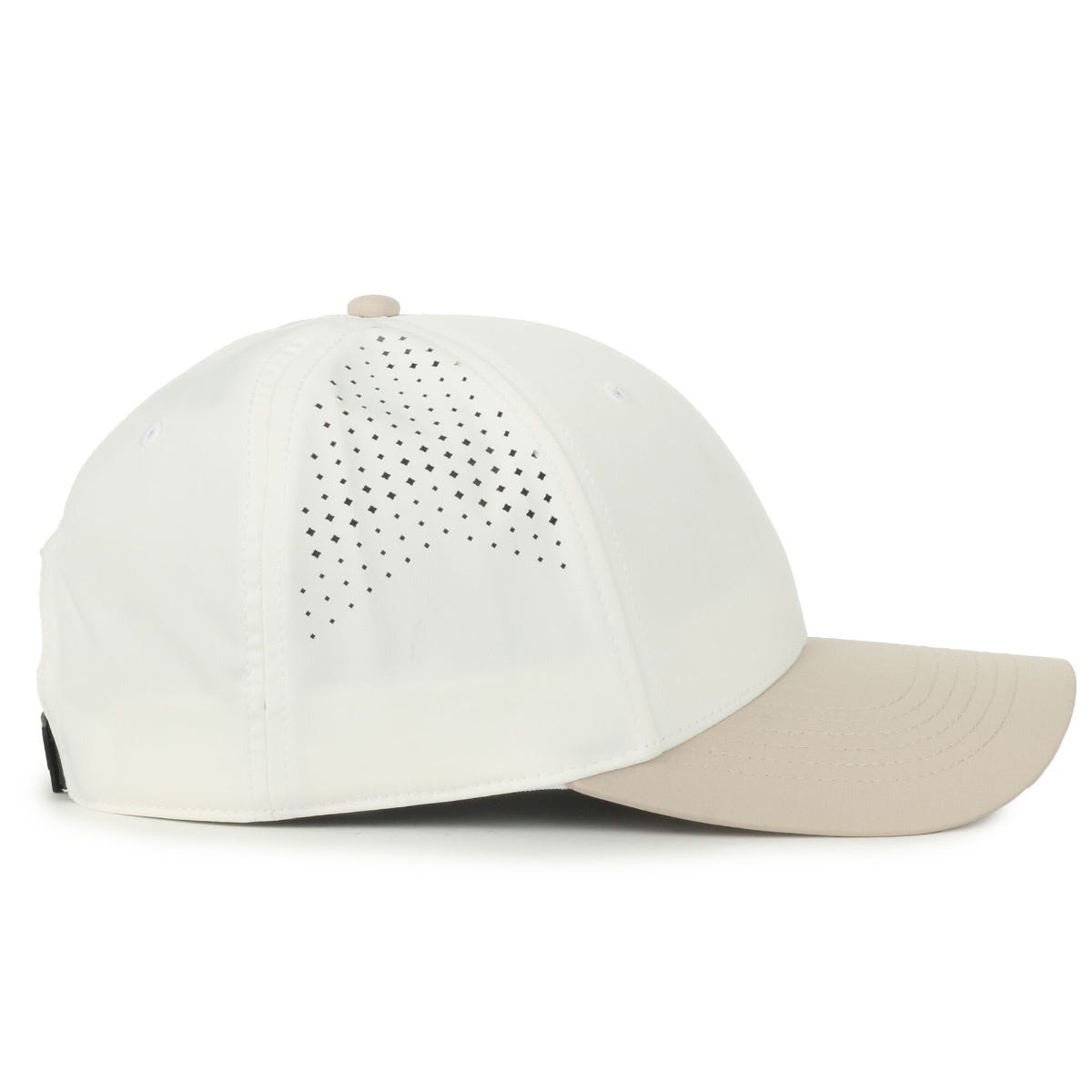 Legendary Headwear AXIS Perforated Low Crown Performance Cap - White/Stone