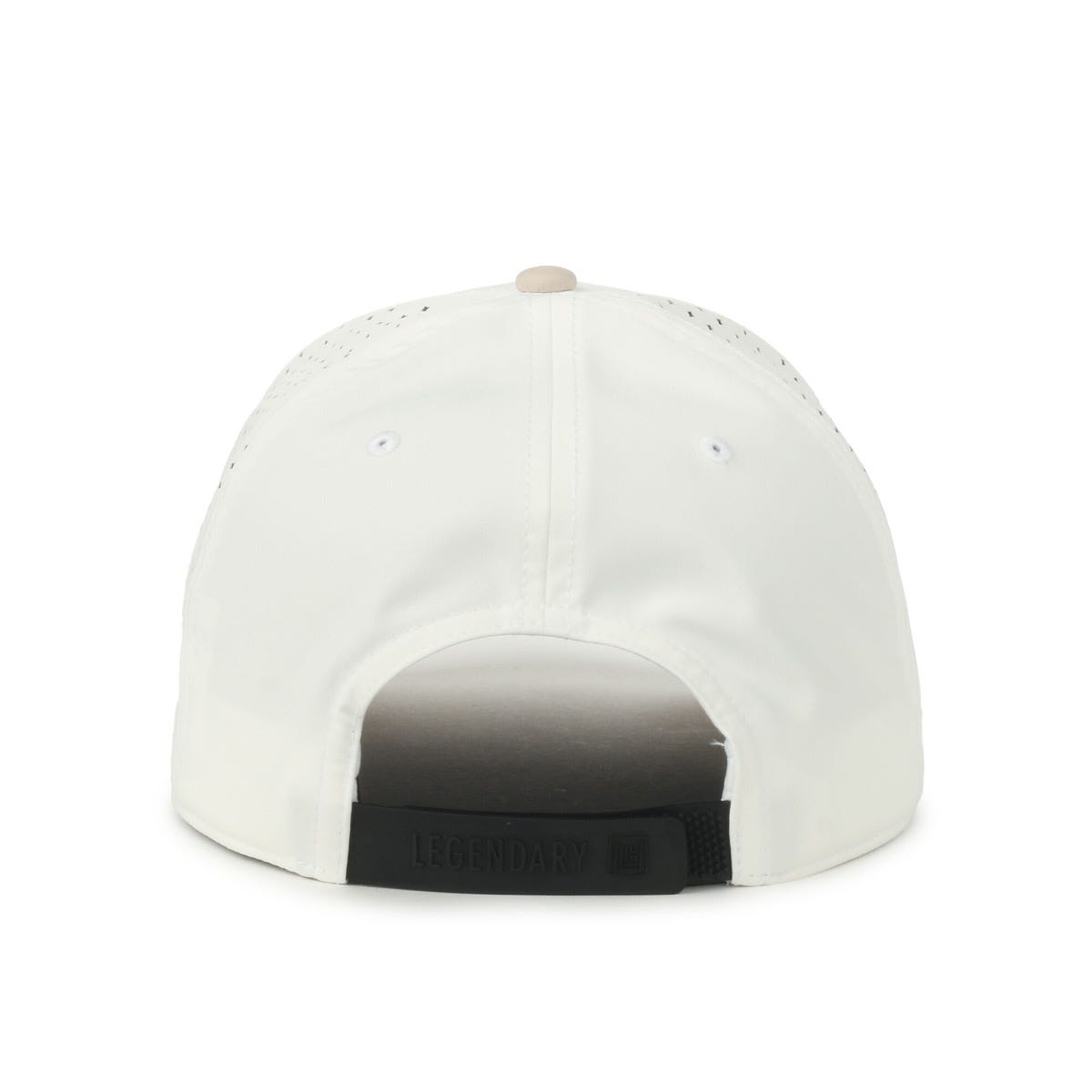 Legendary Headwear AXIS Perforated Low Crown Performance Cap - White/Stone