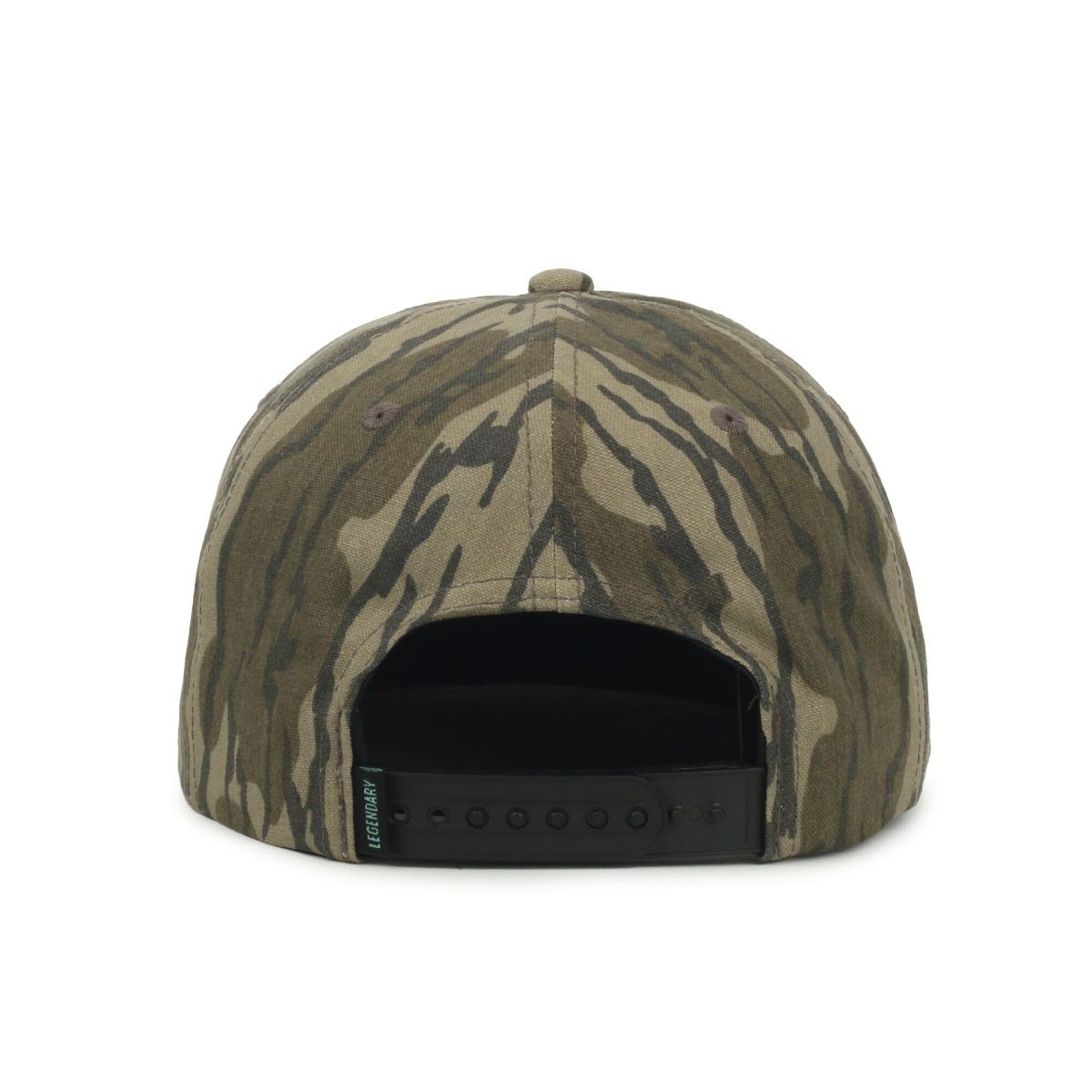 Legendary Headwear BENTON Unstructured Flat Visor Snapback Cap - Mossy Oak Original Bottomland