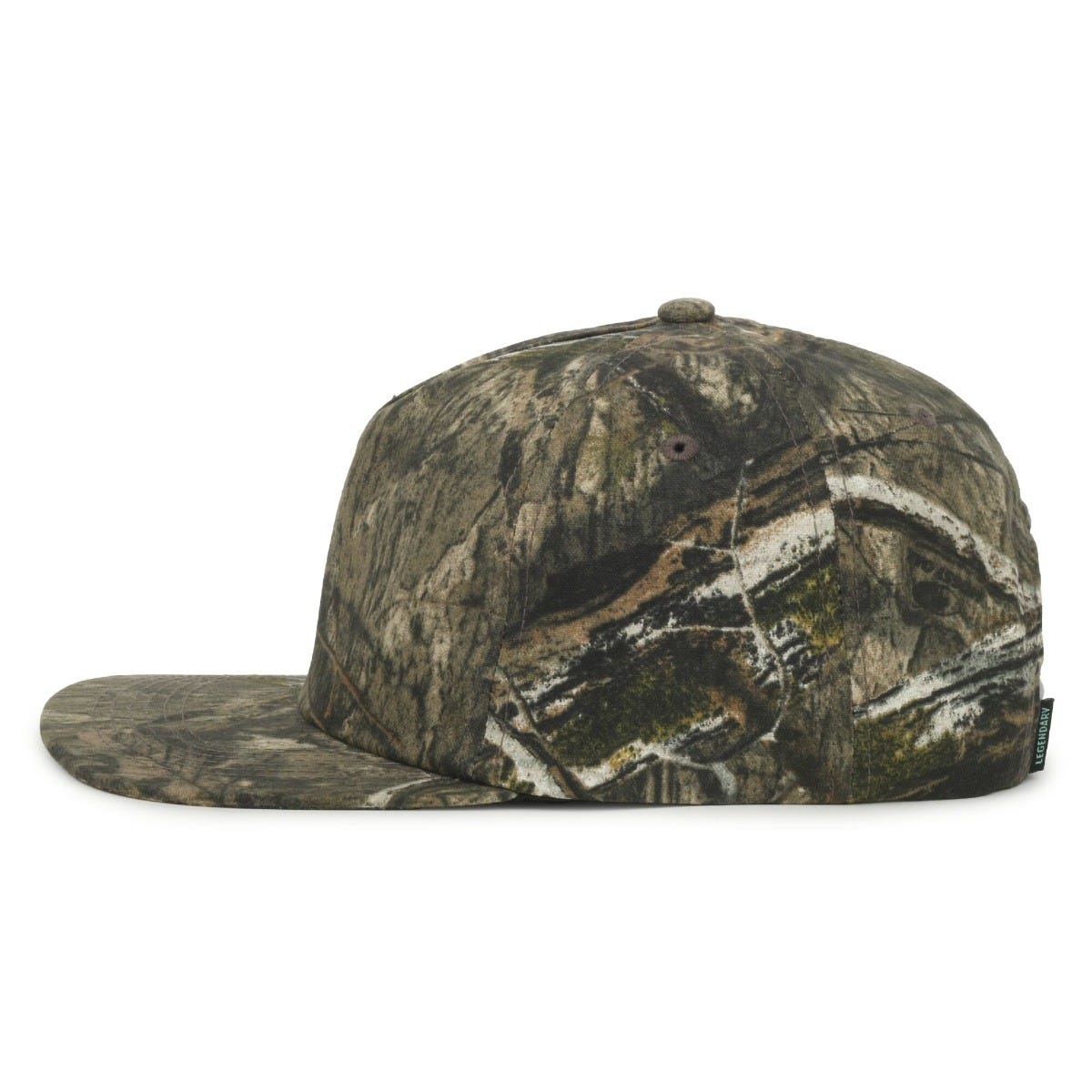 Legendary Headwear BENTON Unstructured Flat Visor Snapback Cap - Mossy Oak Country DNA