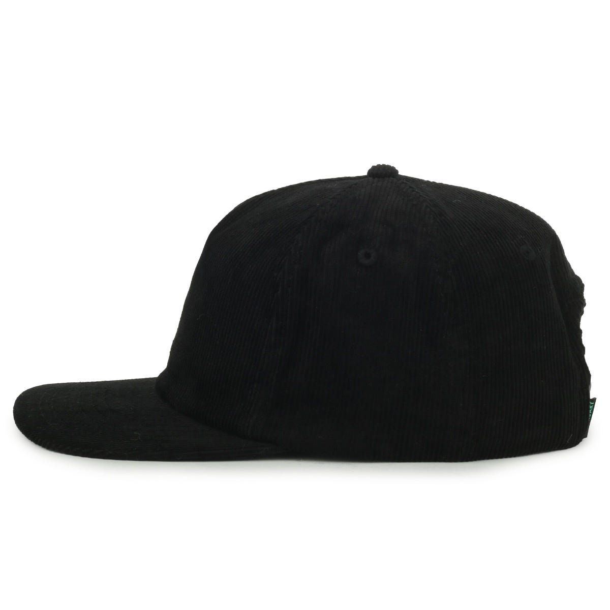 Legendary Headwear BENTON Unstructured Flat Visor Snapback Cap - Corduroy Black