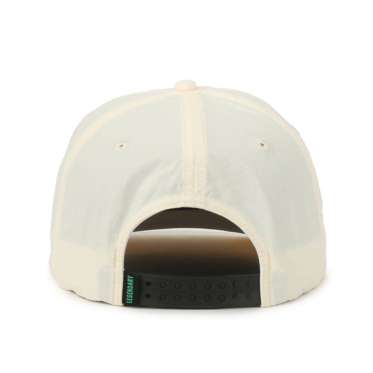 Legendary Headwear BENTON Unstructured Flat Visor Snapback Cap - Nylon Cream