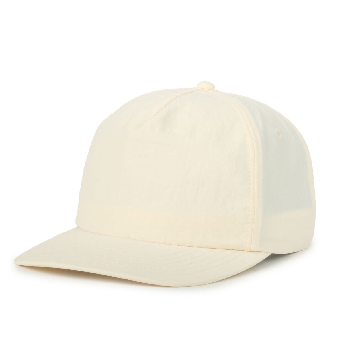 Legendary Headwear BENTON Unstructured Flat Visor Snapback Cap - Nylon Cream