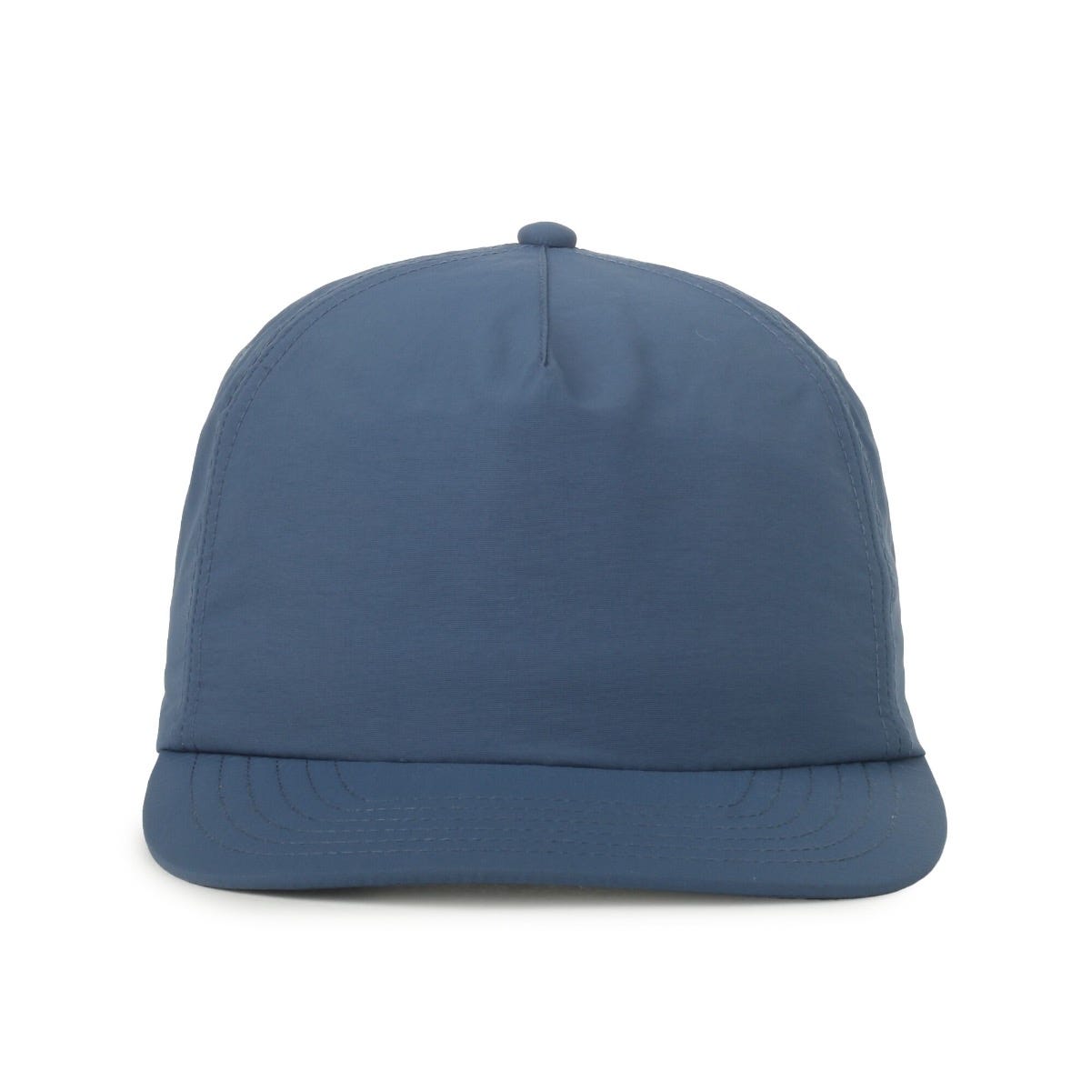 Legendary Headwear BENTON Unstructured Flat Visor Snapback Cap - Nylon Slate Blue