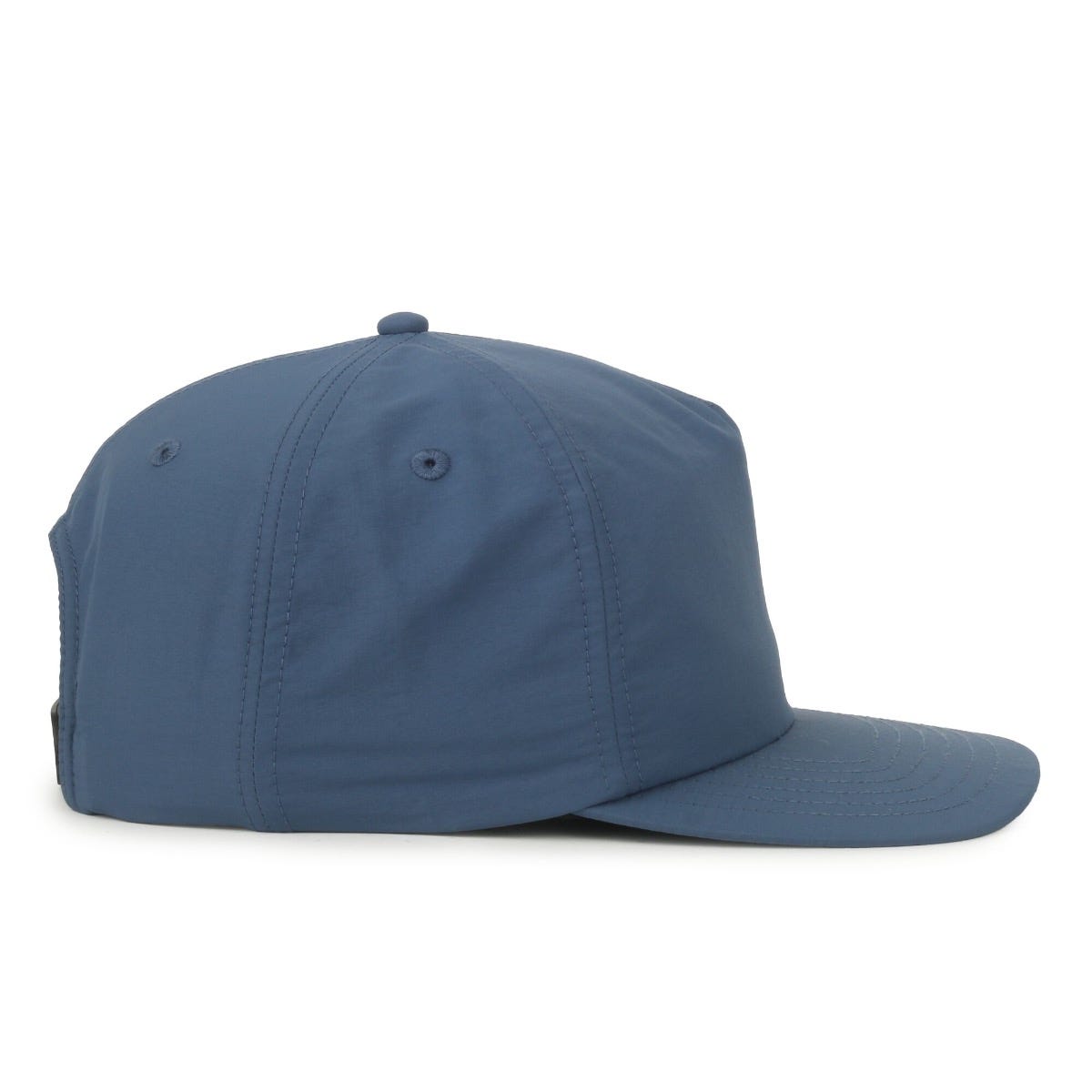Legendary Headwear BENTON Unstructured Flat Visor Snapback Cap - Nylon Slate Blue