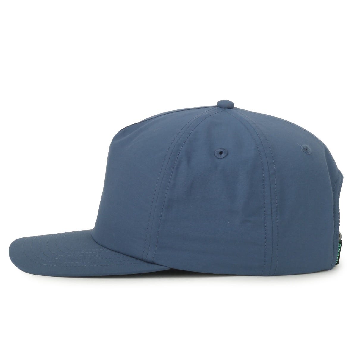 Legendary Headwear BENTON Unstructured Flat Visor Snapback Cap - Nylon Slate Blue