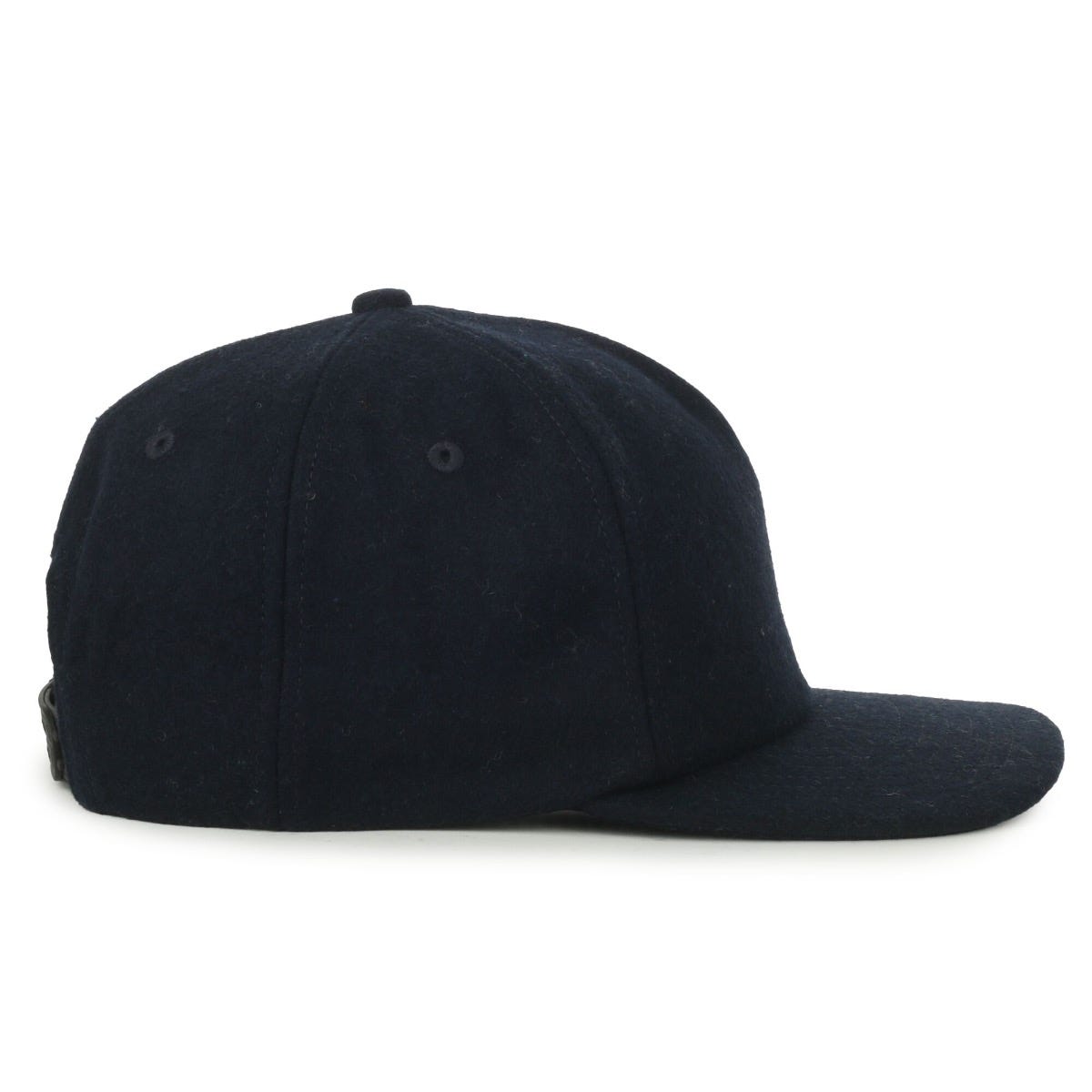 Legendary Headwear BENTON Unstructured Flat Visor Snapback Cap - Wool Navy