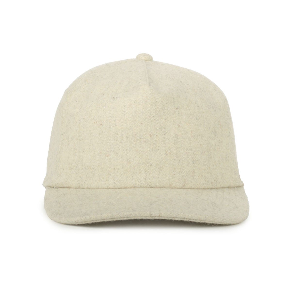 Legendary Headwear BENTON Unstructured Flat Visor Snapback Cap - Wool Stone