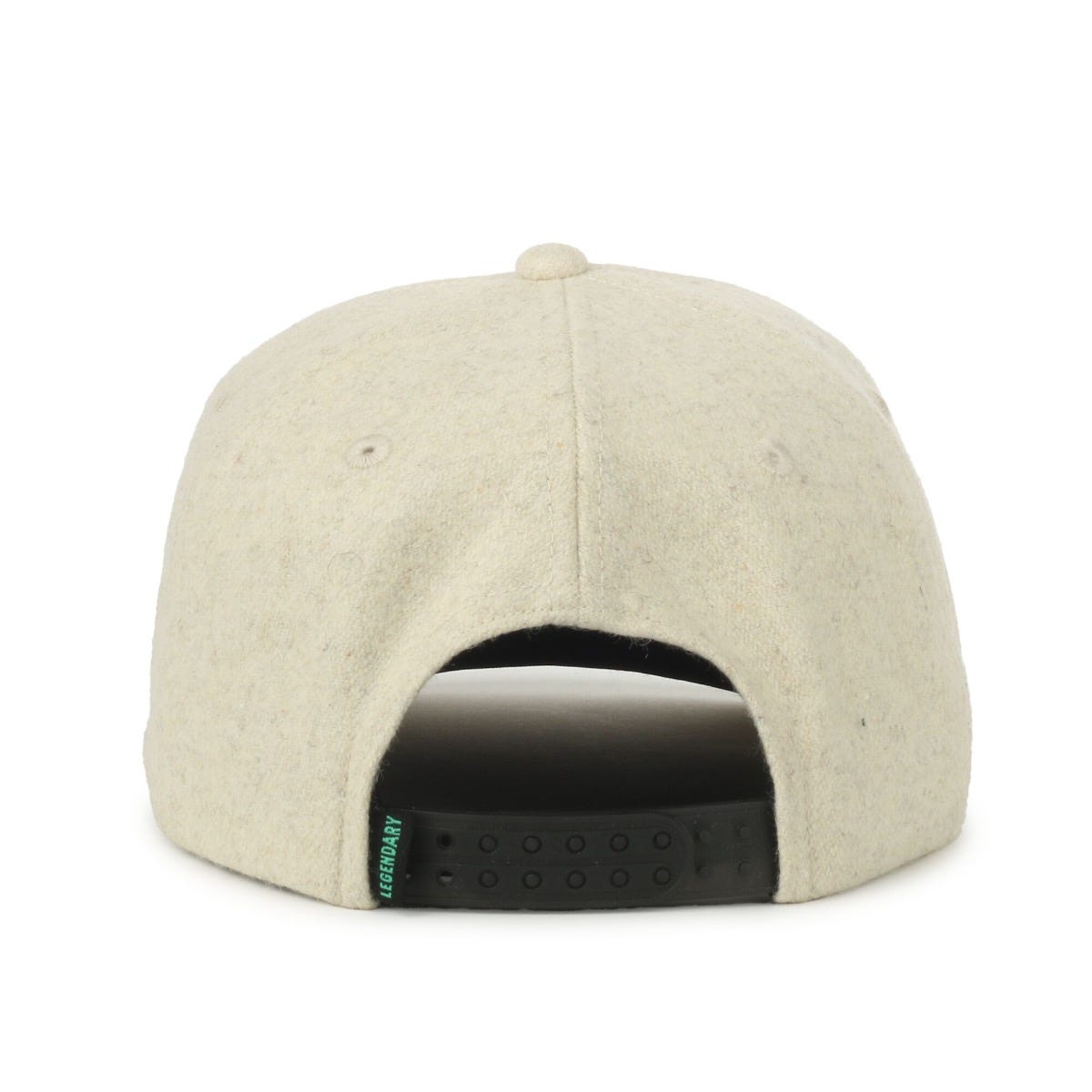 Legendary Headwear BENTON Unstructured Flat Visor Snapback Cap - Wool Stone