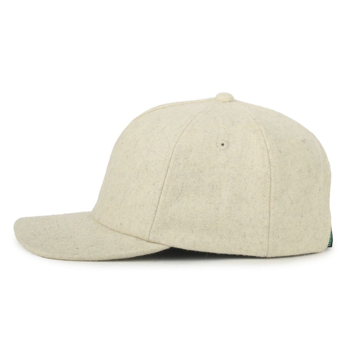Legendary Headwear BENTON Unstructured Flat Visor Snapback Cap - Wool Stone