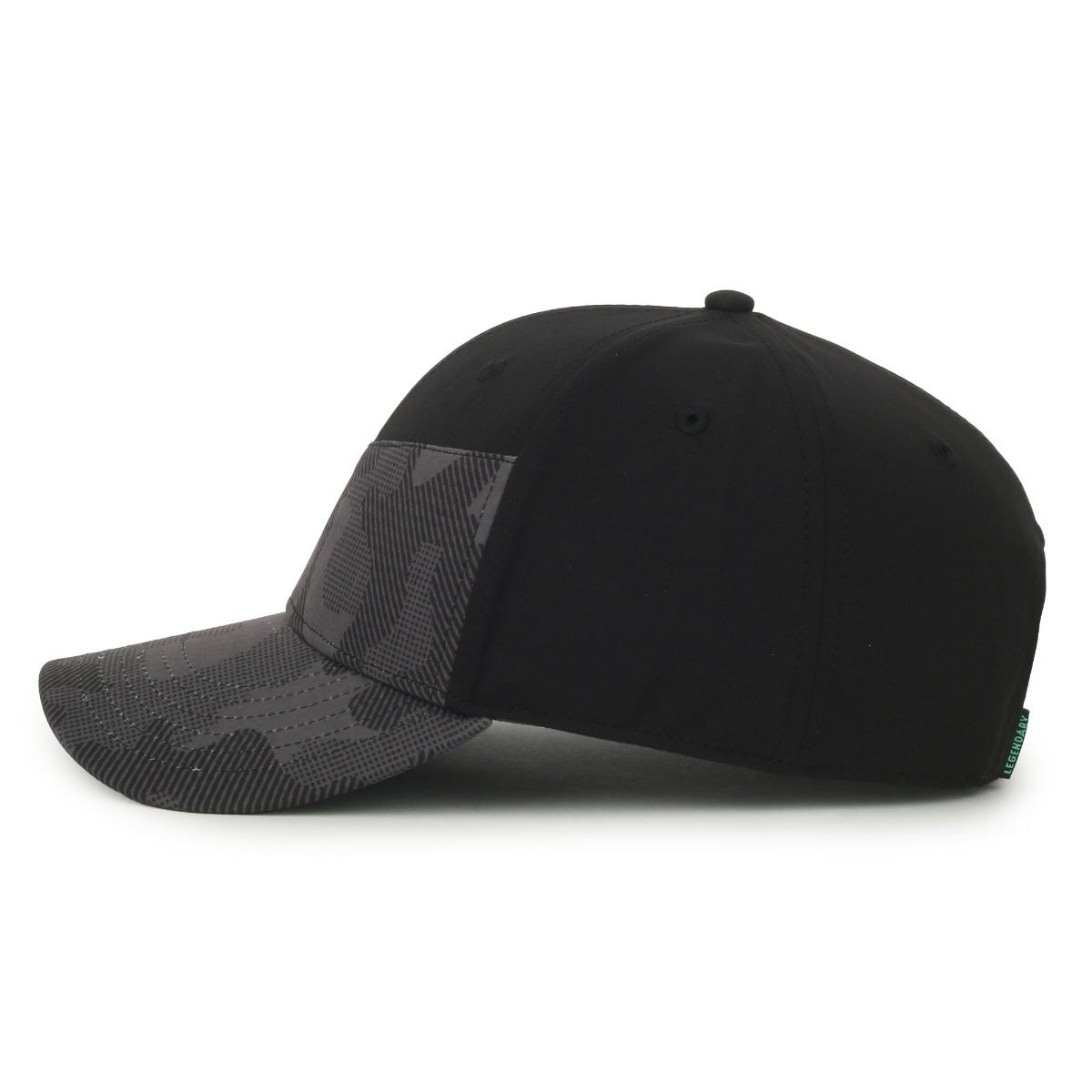 Legendary Headwear CROSSWATER Sublimated Structured Performance Cap - Black/Camo