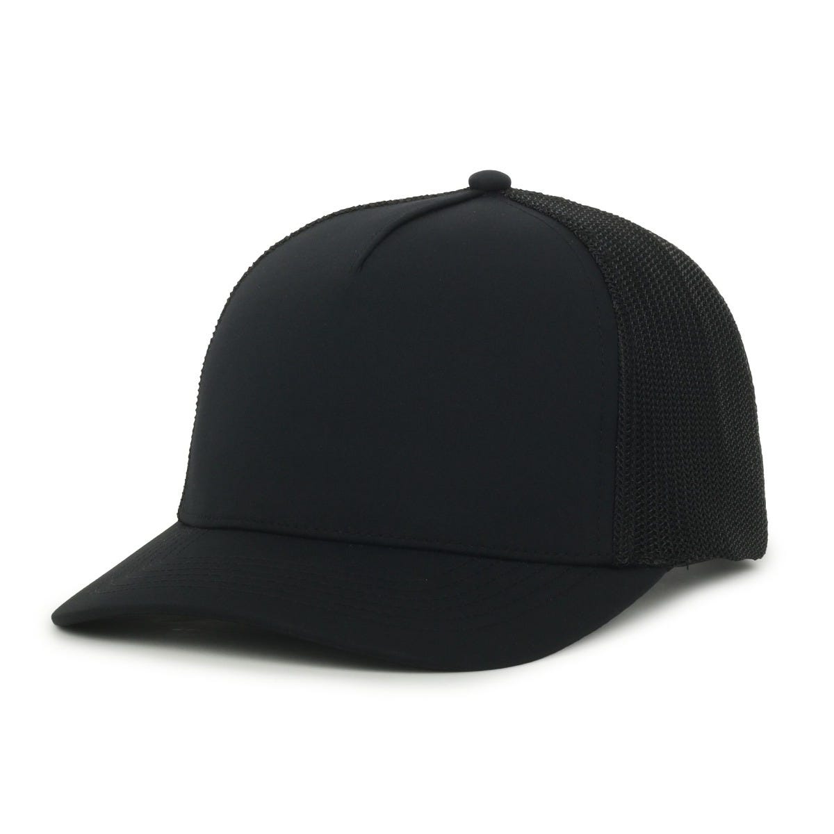 Legendary Headwear FIVER Structured Mesh Back Trucker Cap - Black