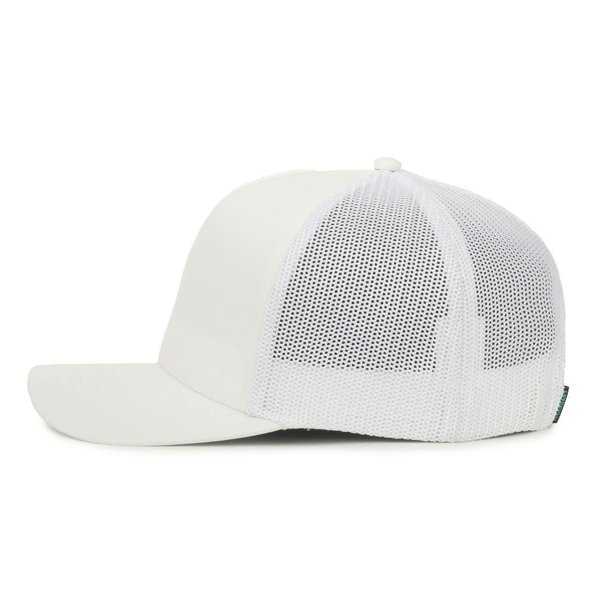 Legendary Headwear FIVER Structured Mesh Back Trucker Cap - White