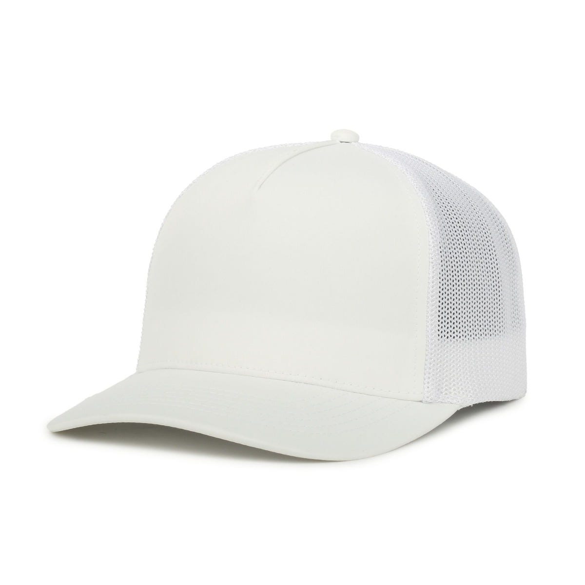 Legendary Headwear FIVER Structured Mesh Back Trucker Cap - White