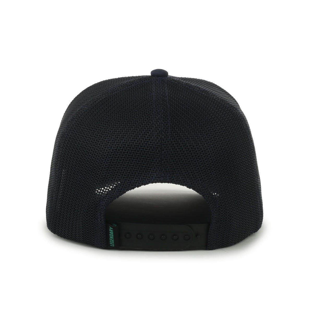 Legendary Headwear FIVER BUFFALO Structured Mesh Back Trucker Cap with Patch - Americana Patch/Navy