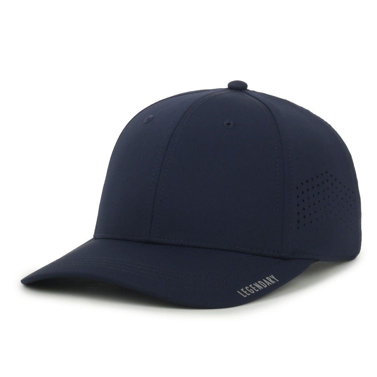 Legendary Headwear GENESIS Small Fit Perforated Performance Cap - Navy