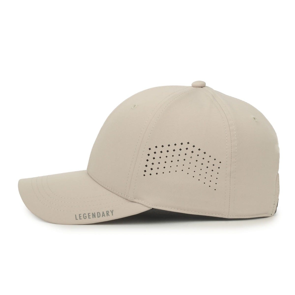 Legendary Headwear GENESIS Small Fit Perforated Performance Cap - Stone