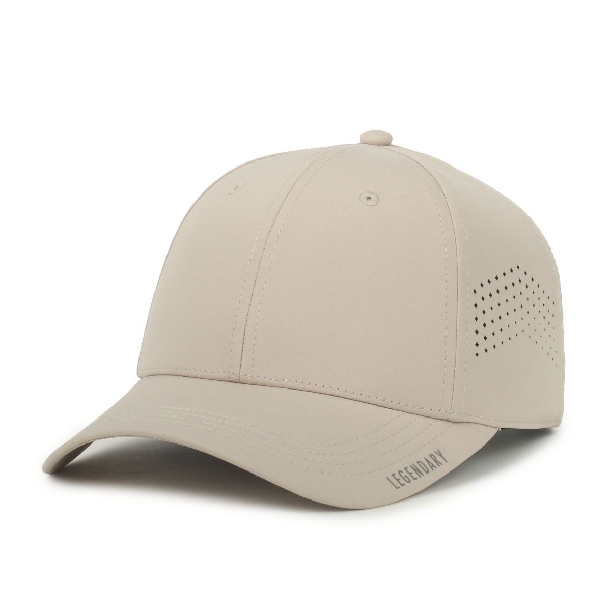 Legendary Headwear GENESIS Small Fit Perforated Performance Cap - Stone