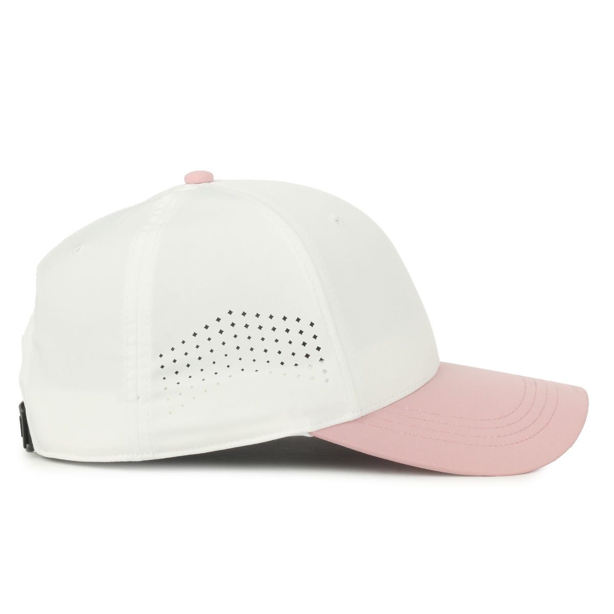 Legendary Headwear GENESIS Small Fit Perforated Performance Cap - White/Dusty Rose