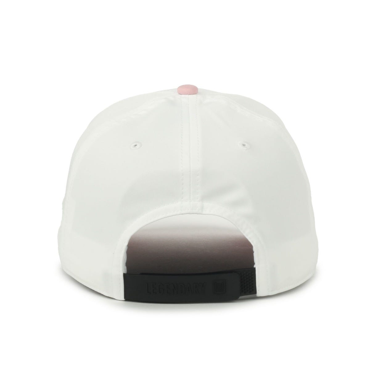 Legendary Headwear GENESIS Small Fit Perforated Performance Cap - White/Dusty Rose