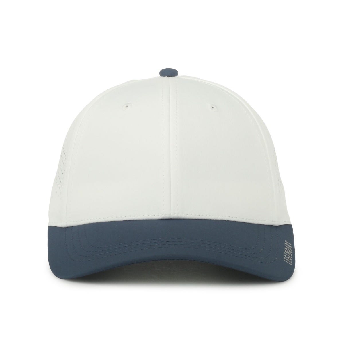 Legendary Headwear GENESIS Small Fit Perforated Performance Cap - White/Slate Blue