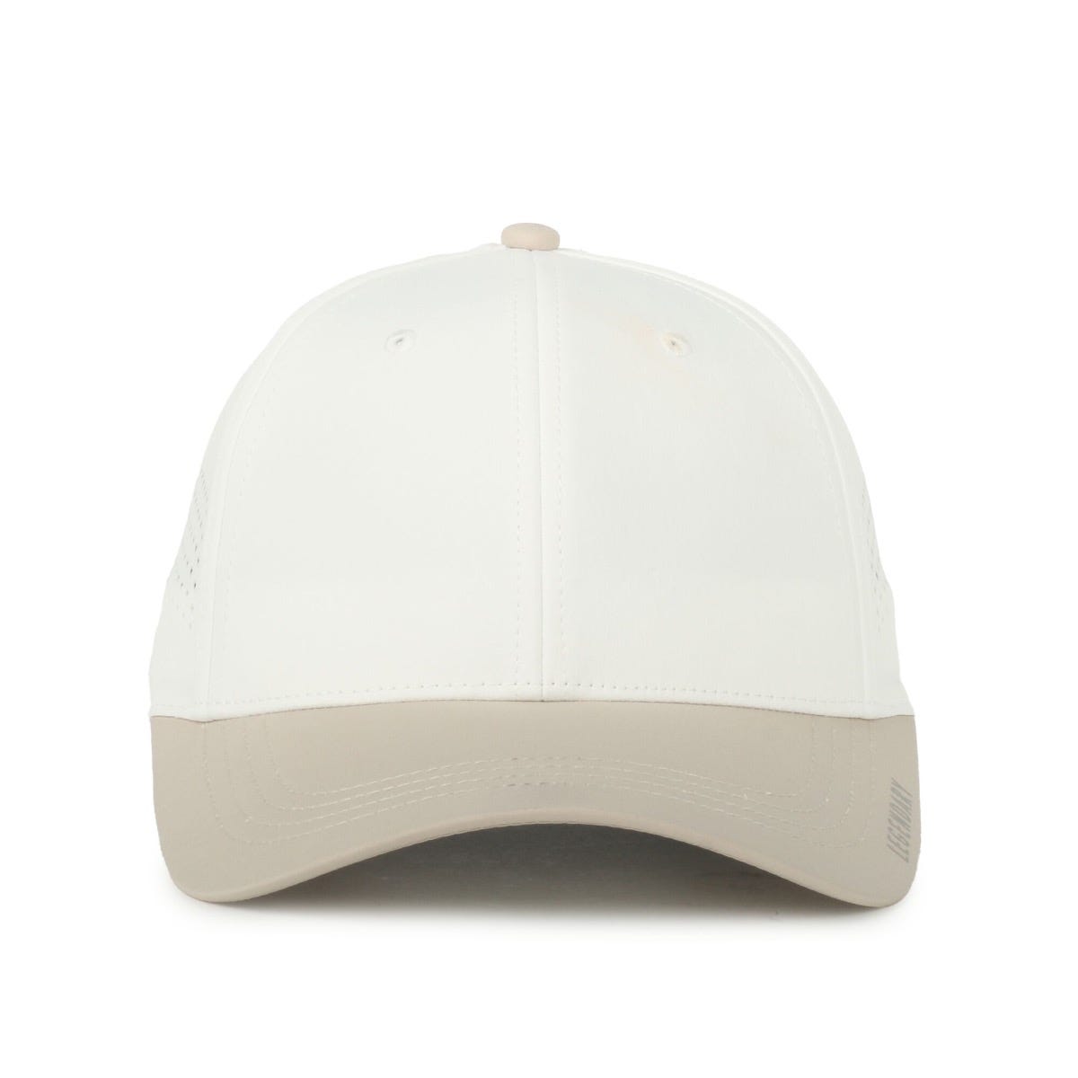 Legendary Headwear GENESIS Small Fit Perforated Performance Cap - White/Stone