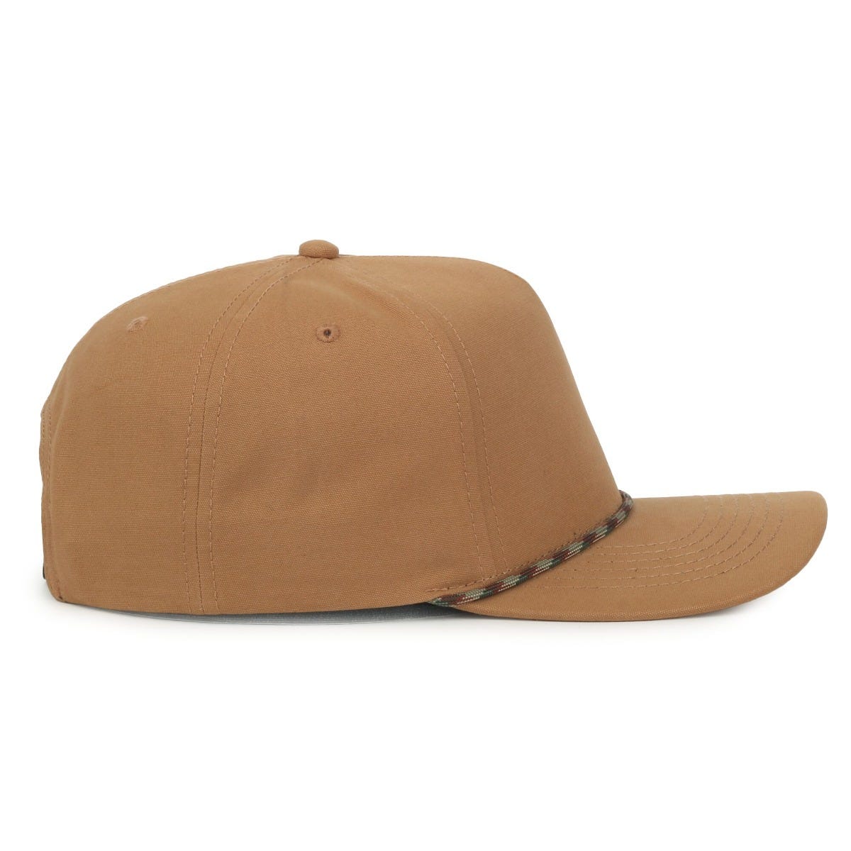 Legendary Headwear GROWLER Brushed Cotton Canvas Mesh Back Trucker Cap - Old Gold