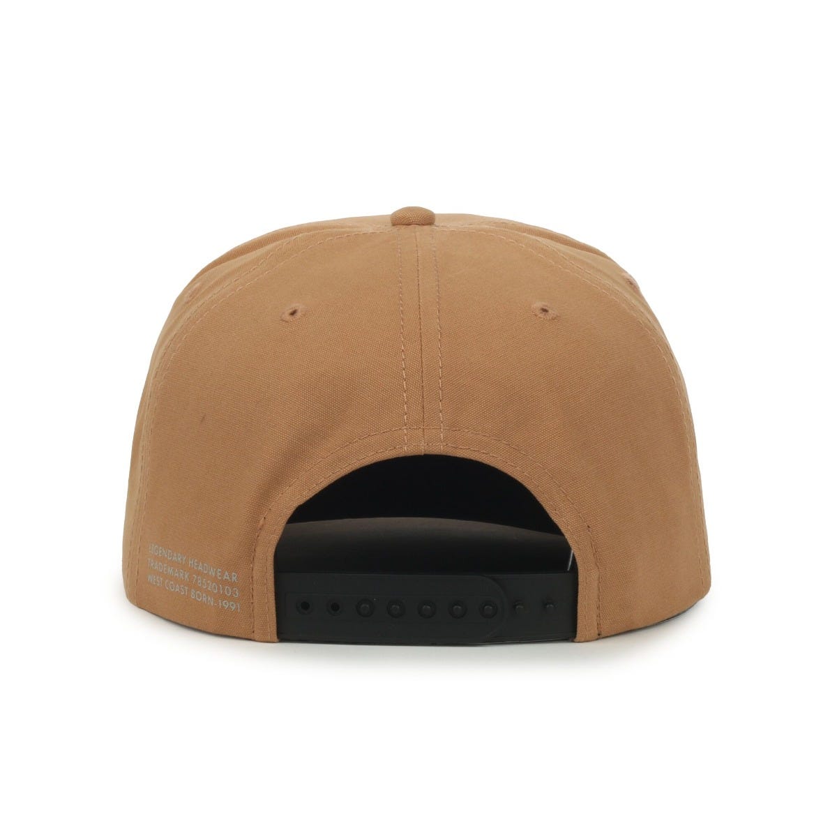 Legendary Headwear GROWLER Brushed Cotton Canvas Mesh Back Trucker Cap - Old Gold