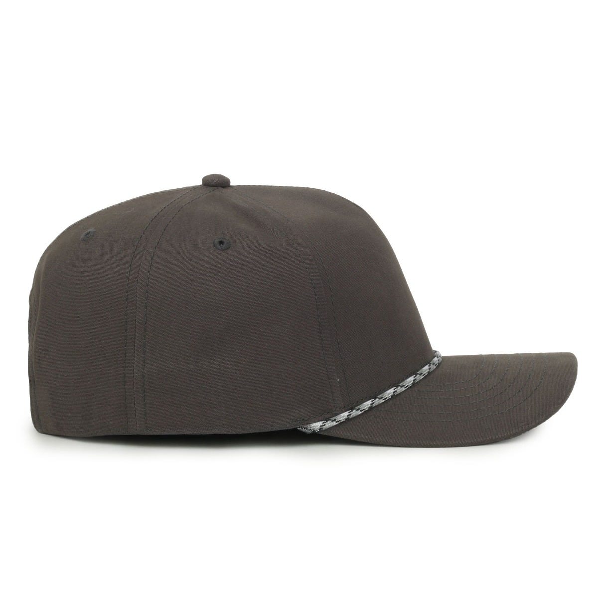 Legendary Headwear GROWLER Brushed Cotton Canvas Mesh Back Trucker Cap - Charcoal