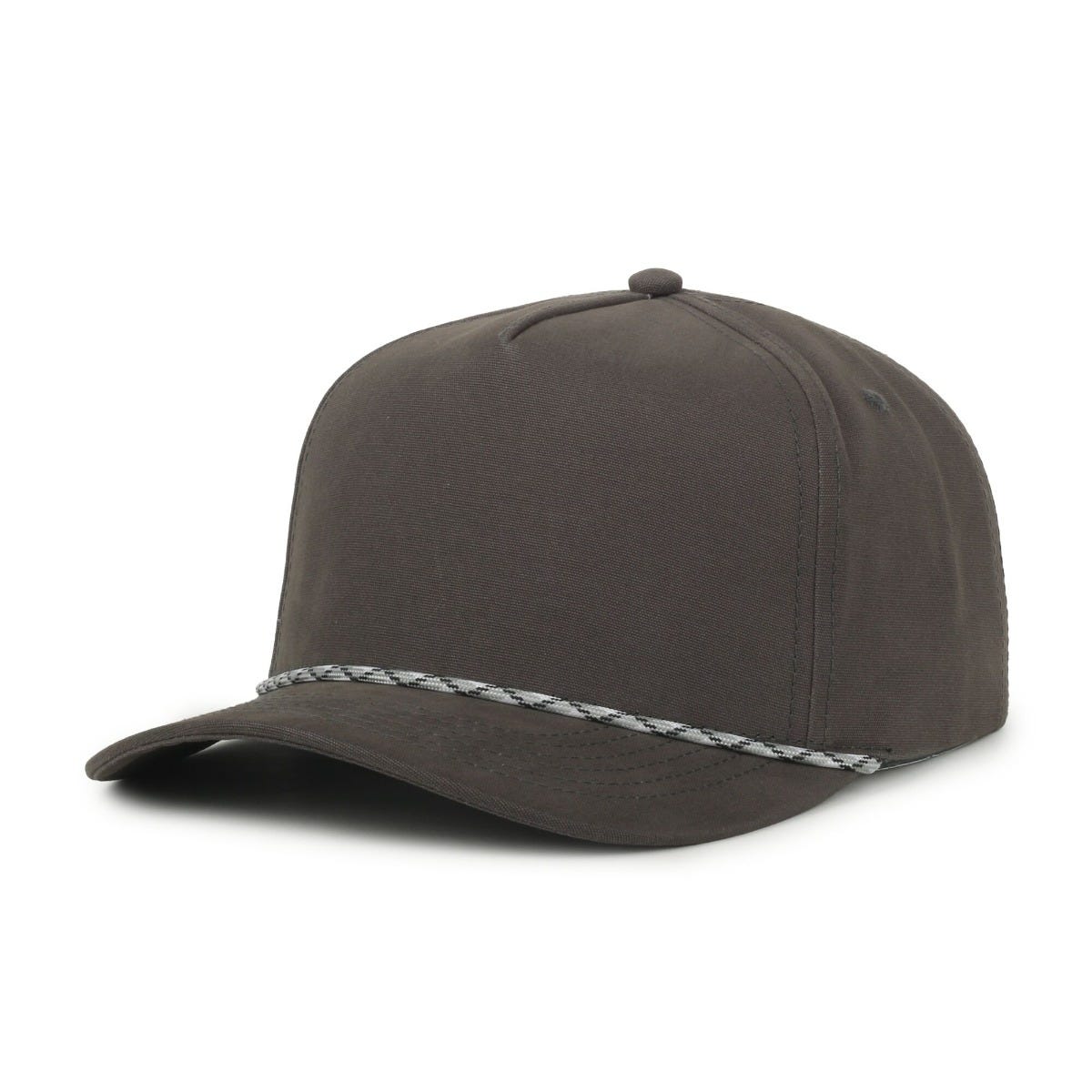 Legendary Headwear GROWLER Brushed Cotton Canvas Mesh Back Trucker Cap - Charcoal