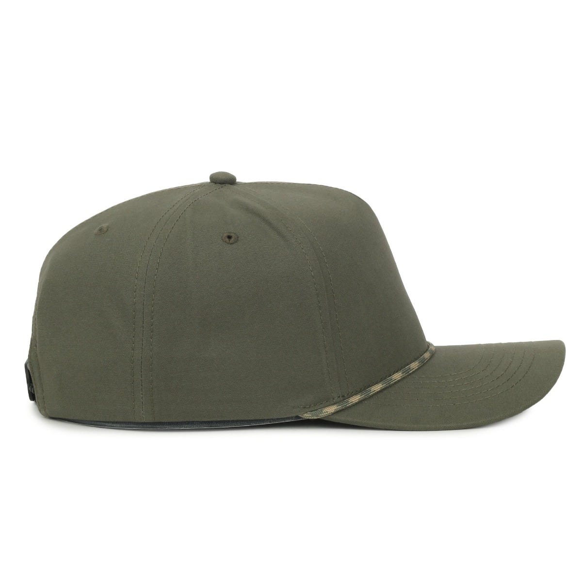 Legendary Headwear GROWLER Brushed Cotton Canvas Mesh Back Trucker Cap - Olive