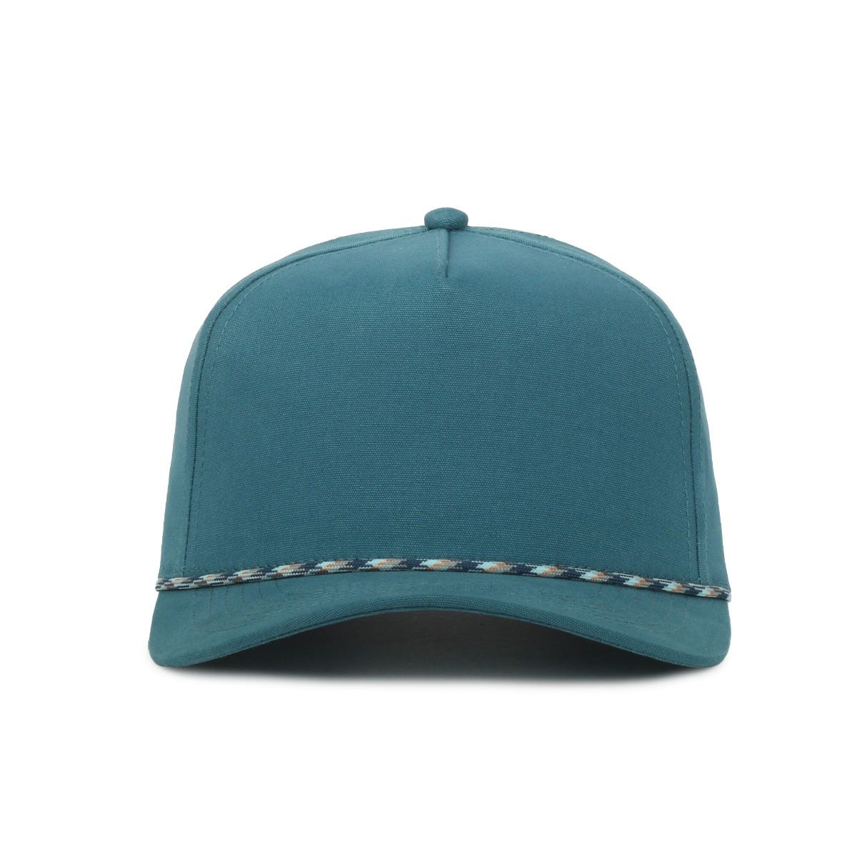 Legendary Headwear GROWLER Brushed Cotton Canvas Mesh Back Trucker Cap - Marine Blue
