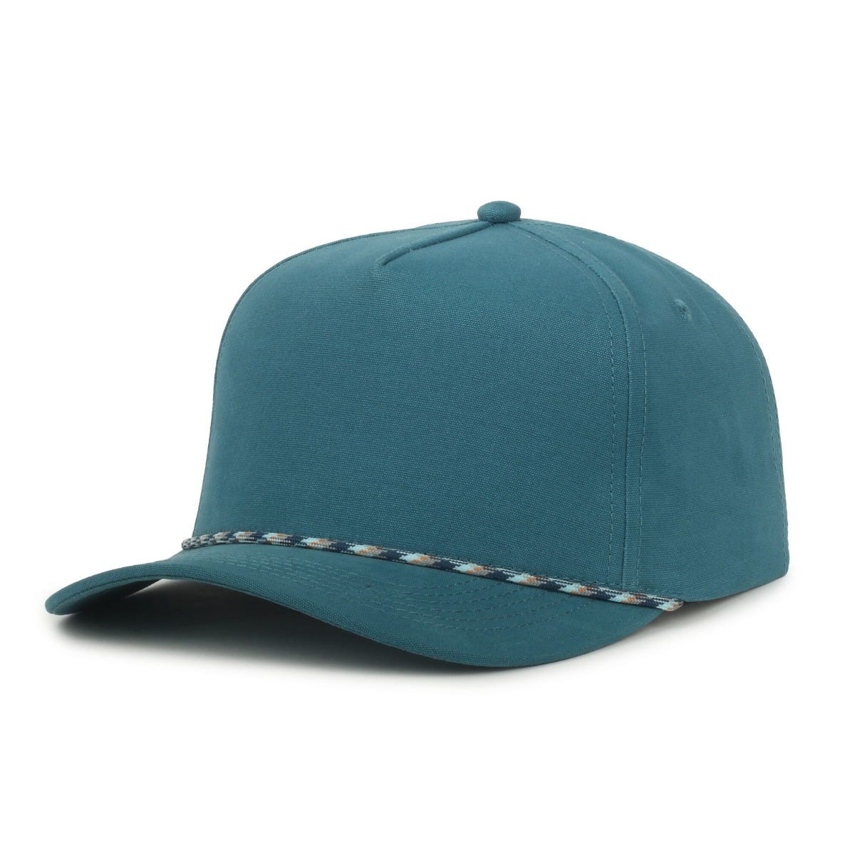 Legendary Headwear GROWLER Brushed Cotton Canvas Mesh Back Trucker Cap - Marine Blue