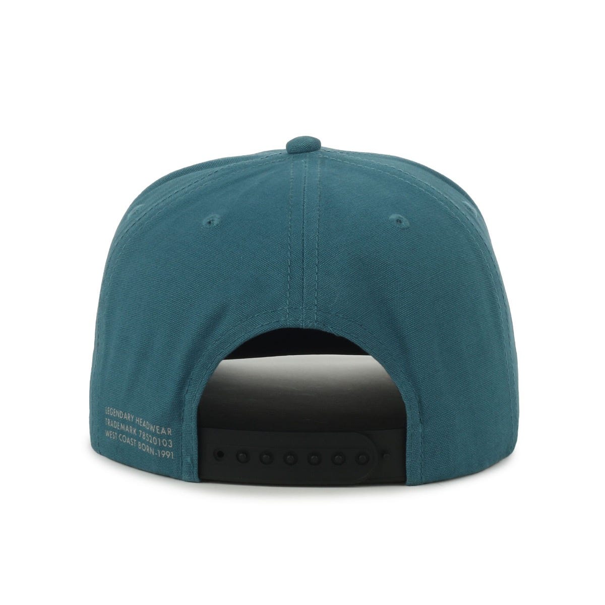 Legendary Headwear GROWLER VISTA Brushed Cotton Canvas Mesh Back Trucker Cap with Patch - Marine Blue Patch/Marine Blue