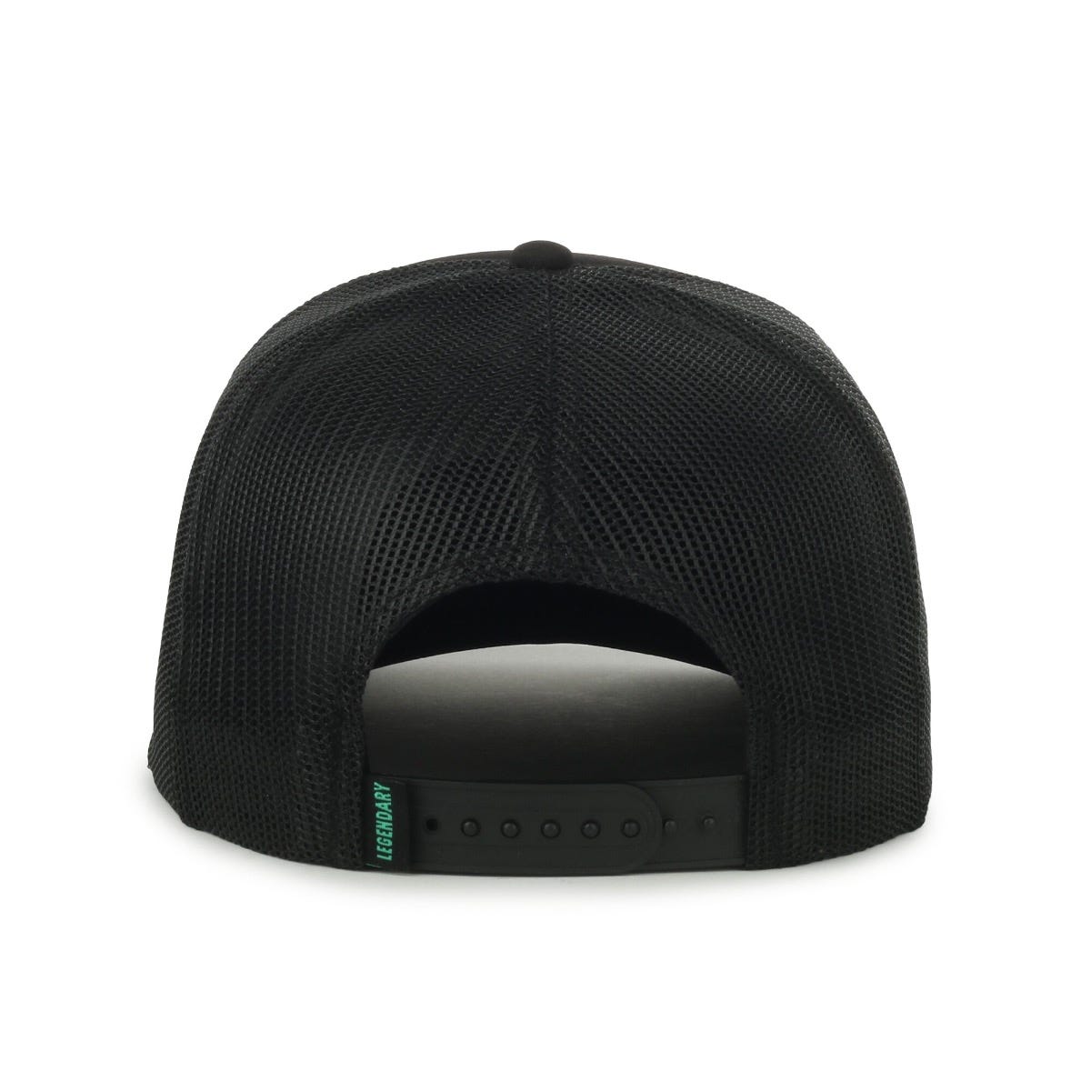 Legendary Headwear HOKU Junior Youth Adjustable Foam Trucker Cap - Black
