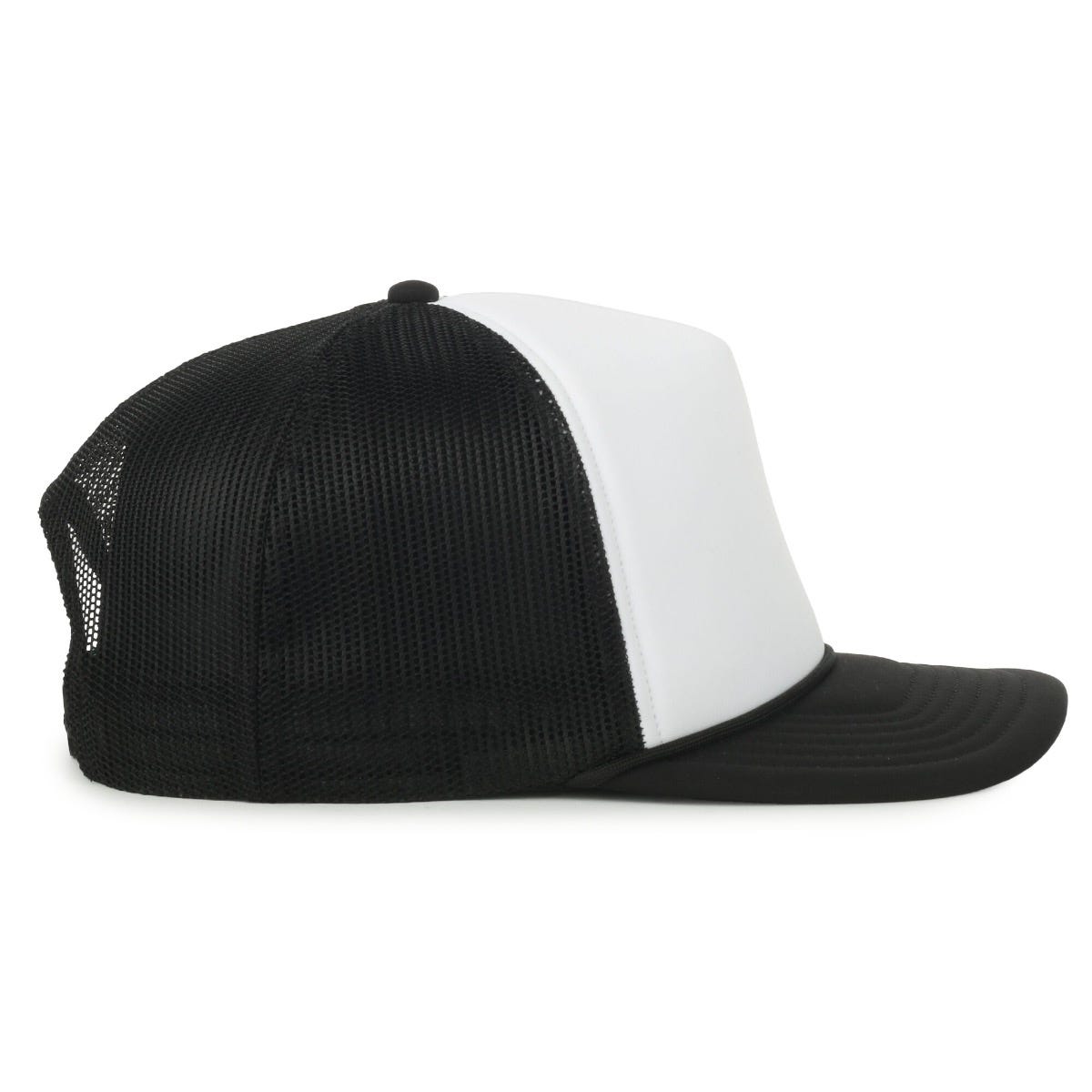 Legendary Headwear HOKU Adjustable Foam Trucker Cap - White/Black/Black