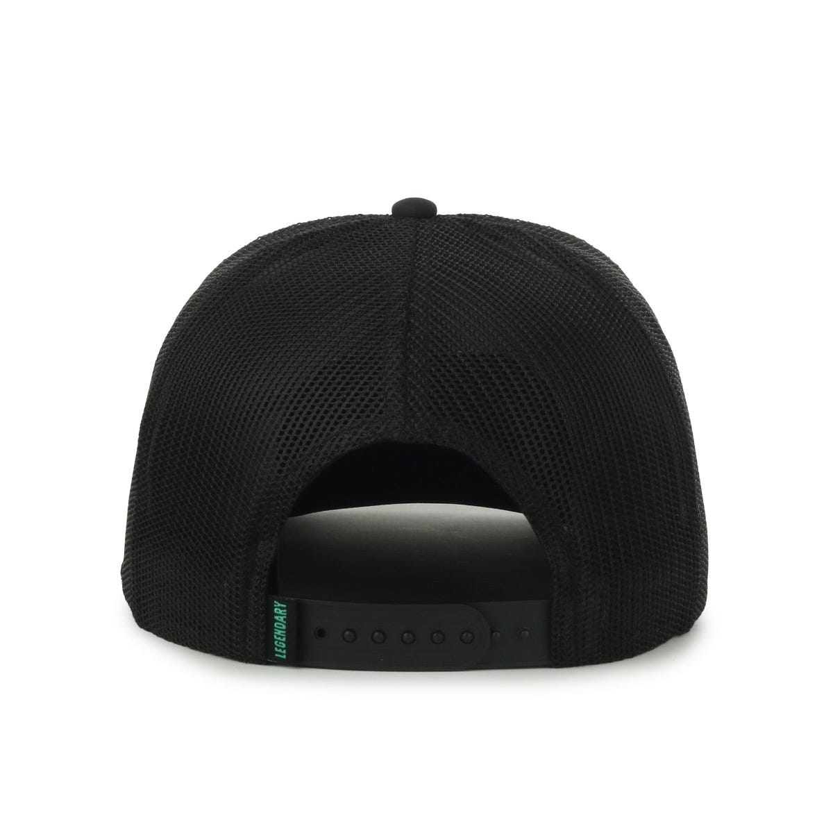 Legendary Headwear HOKU Junior Youth Adjustable Foam Trucker Cap - White/Black/Black