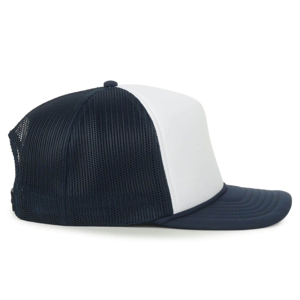 Legendary Headwear HOKU Adjustable Foam Trucker Cap - White/Navy/Navy