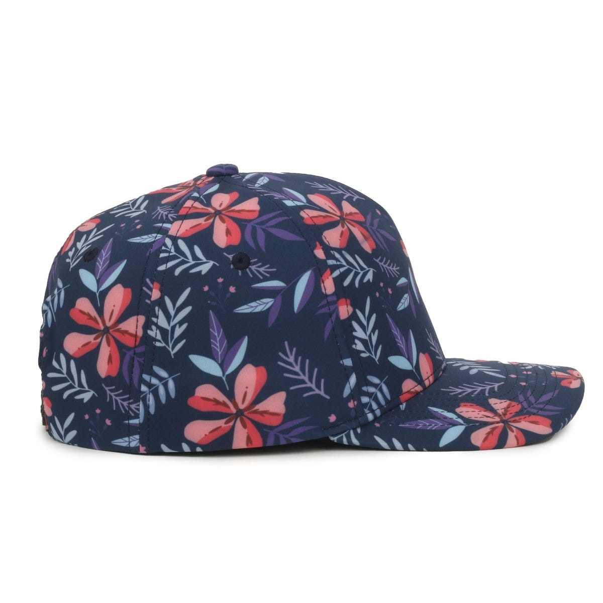 Legendary Headwear KAHUNA Trend Print Structured Snapback Cap - Floral/Navy