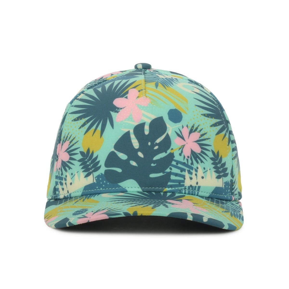 Legendary Headwear KAHUNA Trend Print Structured Snapback Cap - Floral/Teal