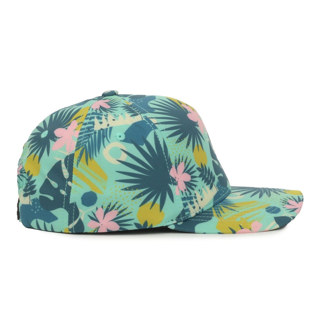 Legendary Headwear KAHUNA Trend Print Structured Snapback Cap - Floral/Teal