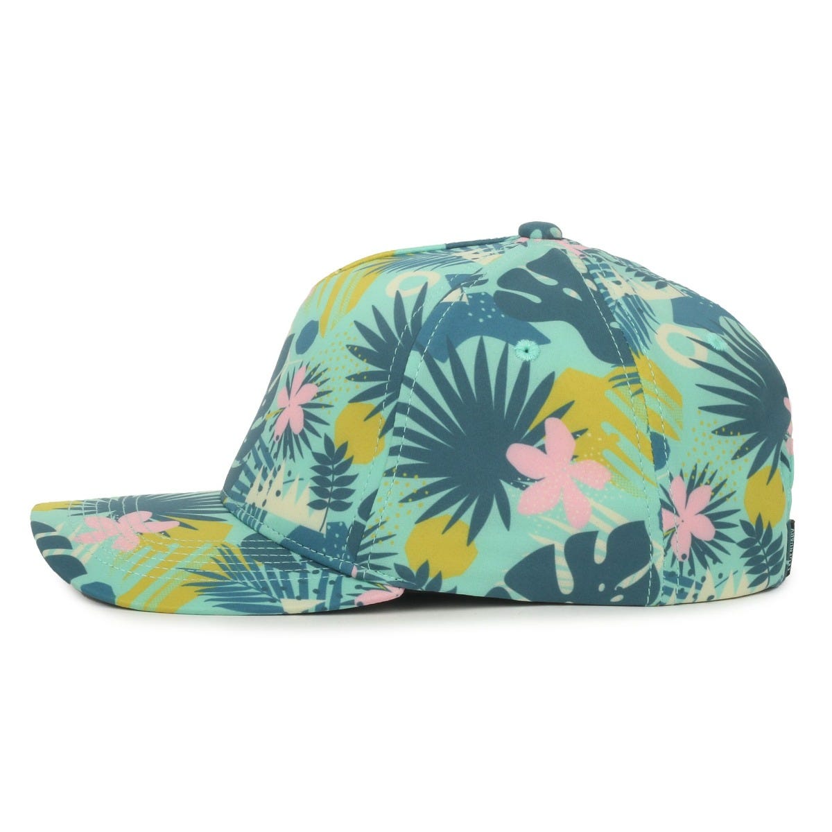 Legendary Headwear KAHUNA Trend Print Structured Snapback Cap - Floral/Teal