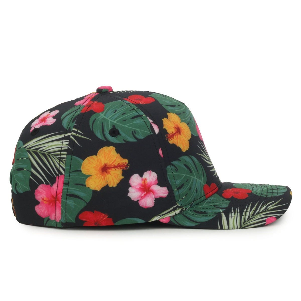 Legendary Headwear KAHUNA Trend Print Structured Snapback Cap - Floral/Black