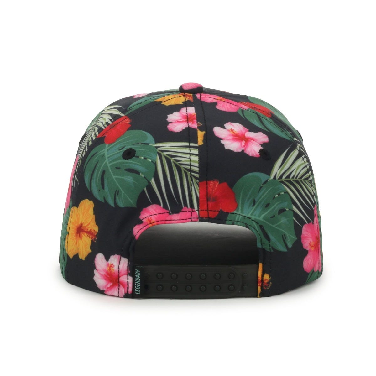 Legendary Headwear KAHUNA Trend Print Structured Snapback Cap - Floral/Black