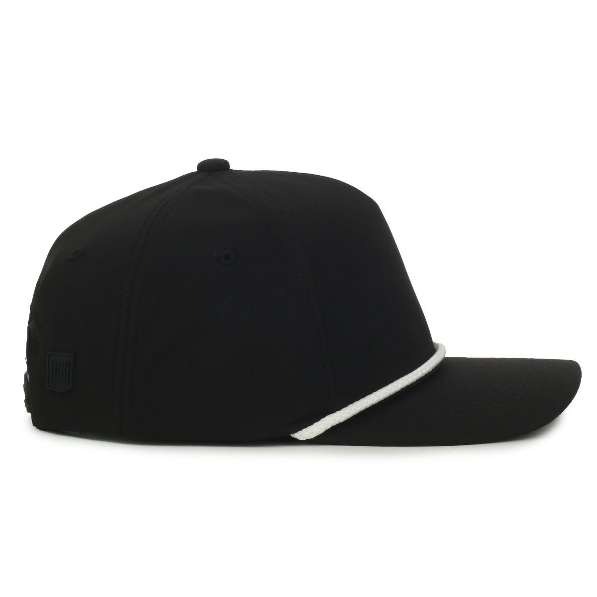 Legendary Headwear KINGSTON Structured Rope Snapback Cap - Black/White Cord