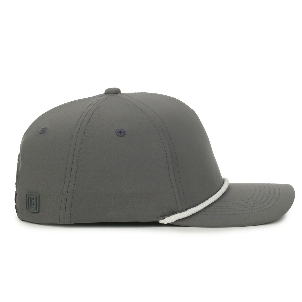 Legendary Headwear KINGSTON Structured Rope Snapback Cap - Charcoal/White Cord